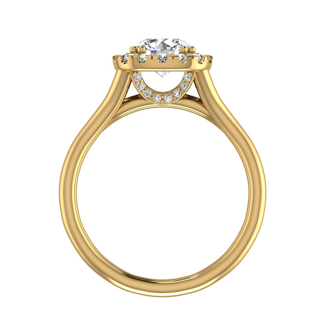 Alayah Halo Engagement Ring